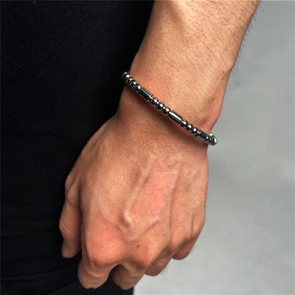 bangle luxury stainless steel men cuff beads shape bracelet mens jewellery luxery jewelery pulsera hombre jewelry 2021, Black
bangle luxury stainless steel men cuff beads shape bracelet mens jewellery luxery jewelery pulsera hombre jewelry 2021, Black