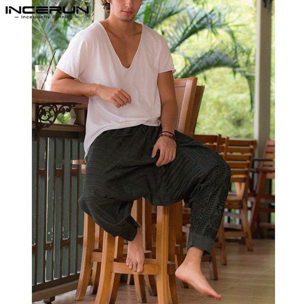 Men's Pants Incerun Chic Mens Harem Baggy Wide Legs Low Crotch Loose Fitness Joggers Dance Hiphop Sweatpant Hombre Pantalon 04NR, Black
Men's Pants Incerun Chic Mens Harem Baggy Wide Legs Low Crotch Loose Fitness Joggers Dance Hiphop Sweatpant Hombre Pantalon 04NR, Black