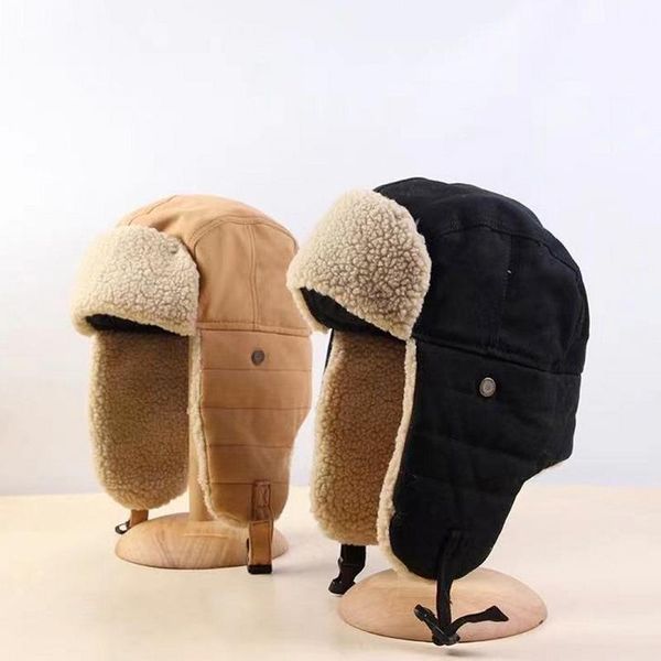 cycling caps & masks winter bomber hat russian thick warm cap with ear flaps mens and womens windproof ski, Black
cycling caps & masks winter bomber hat russian thick warm cap with ear flaps mens and womens windproof ski, Black