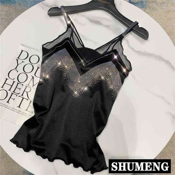 ins supre fire autumn new women's drilling shoulder strap mesh stitching mercerized cotton camisole women tube 210407, White
ins supre fire autumn new women's drilling shoulder strap mesh stitching mercerized cotton camisole women tube 210407, White