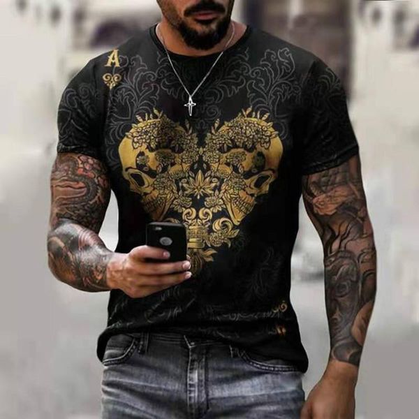 men's t-shirts summer t-shirt, loose sweater, street fashion, poker ace spa, 3d large, White;black
men's t-shirts summer t-shirt, loose sweater, street fashion, poker ace spa, 3d large, White;black
