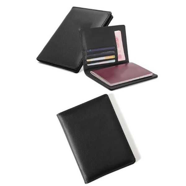 card holders space saving protector pu leather id multiple slots blocking gift passport holder travel wallet lightweight document, Brown;gray 
card holders space saving protector pu leather id multiple slots blocking gift passport holder travel wallet lightweight document, Brown;gray