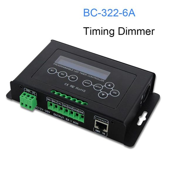 controllers dc12v-36v bc-322-6a 6a*4ch pwm signal dmx 512 input programmable timer led dimmer aquarium srip lights controller
controllers dc12v-36v bc-322-6a 6a*4ch pwm signal dmx 512 input programmable timer led dimmer aquarium srip lights controller