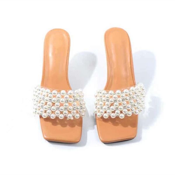 dress shoes lovely pearl ornament clear upper slip on high heel sandals women fashion square toe summer, Black
dress shoes lovely pearl ornament clear upper slip on high heel sandals women fashion square toe summer, Black
