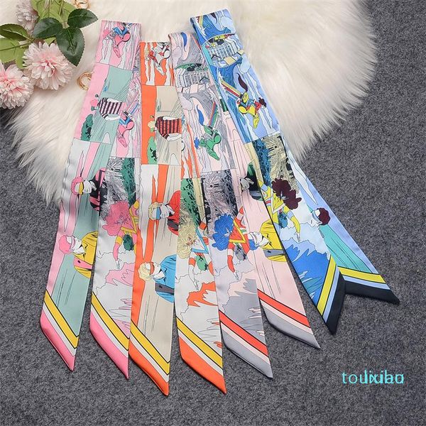 scarves skinny scarf women luxury silk headscarf headband fashion design bag handle narrow long ribbon girl shirt 11, Blue;gray
scarves skinny scarf women luxury silk headscarf headband fashion design bag handle narrow long ribbon girl shirt 11, Blue;gray