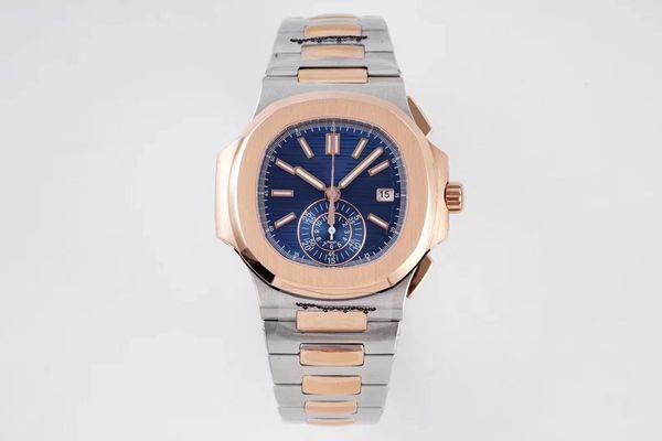 luxury men's watch 5968 customized automatic chronograph work blue dial rose gold 316 stainless steel bracelet sapphire waterproof wris, Slivery;brown
luxury men's watch 5968 customized automatic chronograph work blue dial rose gold 316 stainless steel bracelet sapphire waterproof wris, Slivery;brown
