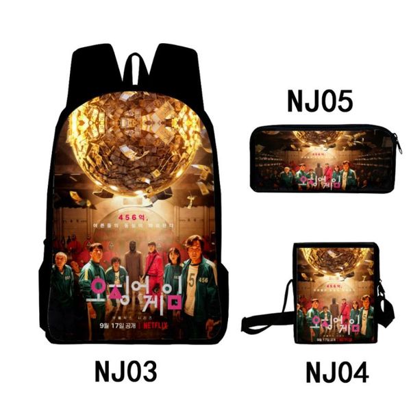 backpack 3pcs/set korean tv squid game men women laptravel bag teenager boys girls students schoolbag chest pencil case
backpack 3pcs/set korean tv squid game men women laptravel bag teenager boys girls students schoolbag chest pencil case