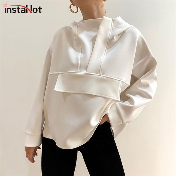 insta fashion women hoodies oversize asymmetric hem solid black white autumn sweatshirt loose streetwear hooded pullover 210813
insta fashion women hoodies oversize asymmetric hem solid black white autumn sweatshirt loose streetwear hooded pullover 210813