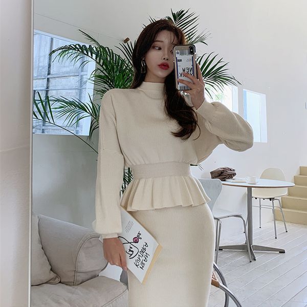 casual dresses 2021 winter half of a turtleneck cultivate the morals fallout bullet knit sweater high hip pockets skirt ladies suit, Black;gray
casual dresses 2021 winter half of a turtleneck cultivate the morals fallout bullet knit sweater high hip pockets skirt ladies suit, Black;gray