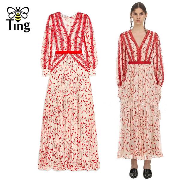 fashion sp v neck lace patchwork maxi dress vintage elegant party es women floral print pleated 210513, Black;gray
fashion sp v neck lace patchwork maxi dress vintage elegant party es women floral print pleated 210513, Black;gray