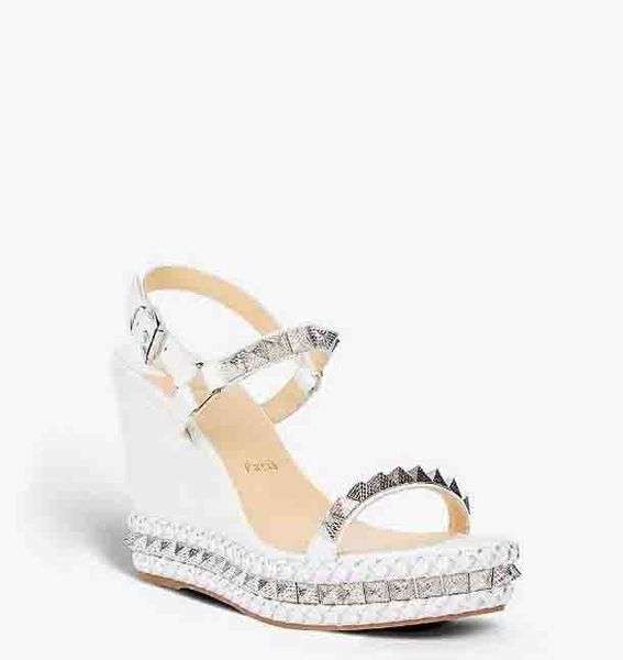 luxury designs shoes women sandals reds sole high heels pyraclou wedge flat open-toe genuine leather with studs lady platform slingback stra, Black
luxury designs shoes women sandals reds sole high heels pyraclou wedge flat open-toe genuine leather with studs lady platform slingback stra, Black