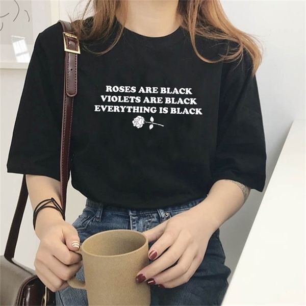roses are black violets every things is rose printed t shirt fashion street style outfits 210512, White
roses are black violets every things is rose printed t shirt fashion street style outfits 210512, White