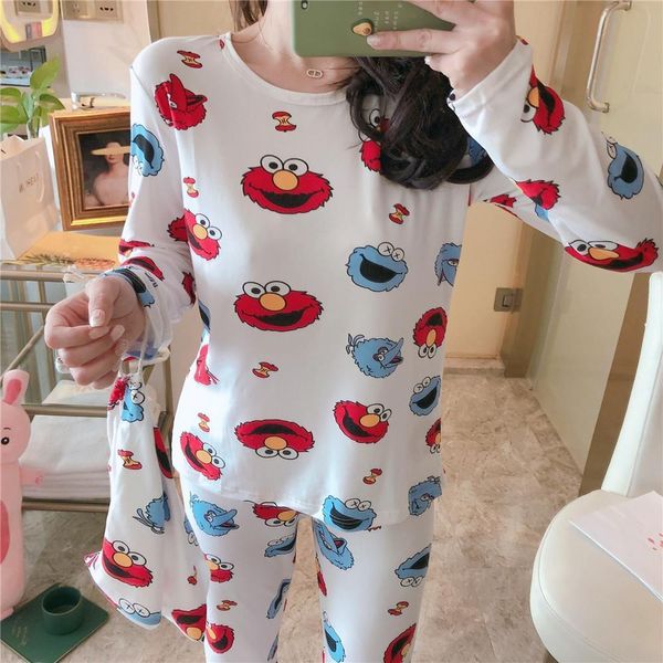 womens sleepwears autumn cute gothic cartoon print pajamas long sleeve home wear women casual o neck pyjamas pijama mujer, Black;red
womens sleepwears autumn cute gothic cartoon print pajamas long sleeve home wear women casual o neck pyjamas pijama mujer, Black;red