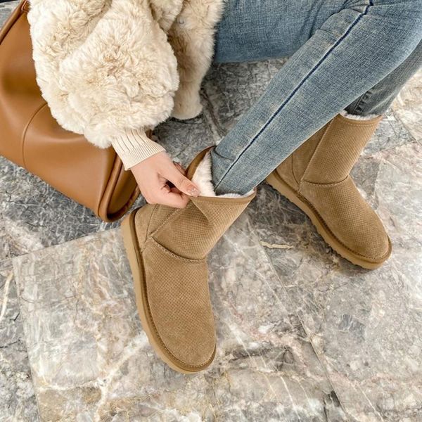 boots natural genuine cow leather suede snow for winter womens real sheep wool warm australian female size 43 shoes bottes, Black
boots natural genuine cow leather suede snow for winter womens real sheep wool warm australian female size 43 shoes bottes, Black