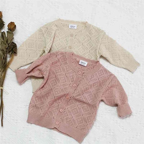 1-4yrs spring autumn girls hollow out cardigan coat clothing long sleeve pure color knit children sweater s 210521, Blue
1-4yrs spring autumn girls hollow out cardigan coat clothing long sleeve pure color knit children sweater s 210521, Blue