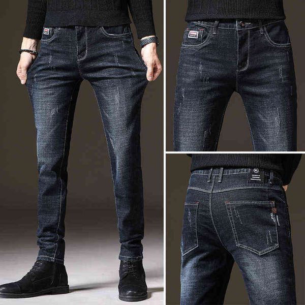 men's jeans men's autumn jeans men's fashion casual chao brand elastic slim fit korean small leg pants, Blue
men's jeans men's autumn jeans men's fashion casual chao brand elastic slim fit korean small leg pants, Blue