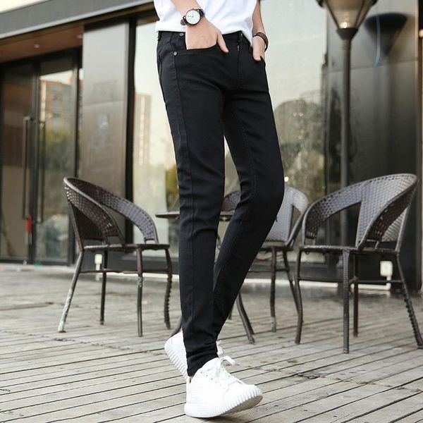 fashion 2021 men's denim jeans slim feet pants youth stretch korean pencil spring and autumn black work, Blue
fashion 2021 men's denim jeans slim feet pants youth stretch korean pencil spring and autumn black work, Blue