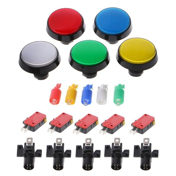 smart home control 5 pcs/set colors 60mm round push button switch for game player arcade joystick
smart home control 5 pcs/set colors 60mm round push button switch for game player arcade joystick