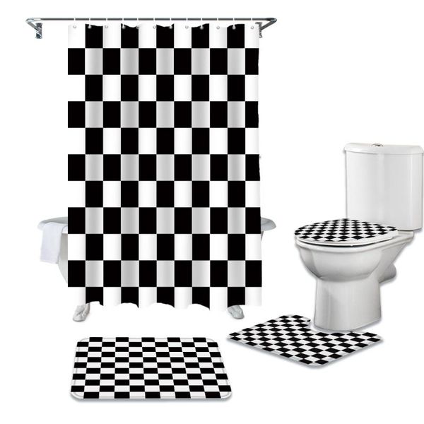 shower curtains black and white checkered simple plaid bathroom curtain set bath mat sets with hooks pedestal rug toilet cover
shower curtains black and white checkered simple plaid bathroom curtain set bath mat sets with hooks pedestal rug toilet cover