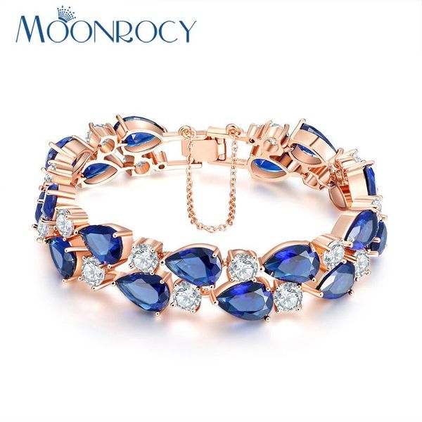 link, chain moonrocy rose gold color cubic zirconia blue green austrian crystal bracelet bangle jewelry wholesale for women, Black
link, chain moonrocy rose gold color cubic zirconia blue green austrian crystal bracelet bangle jewelry wholesale for women, Black