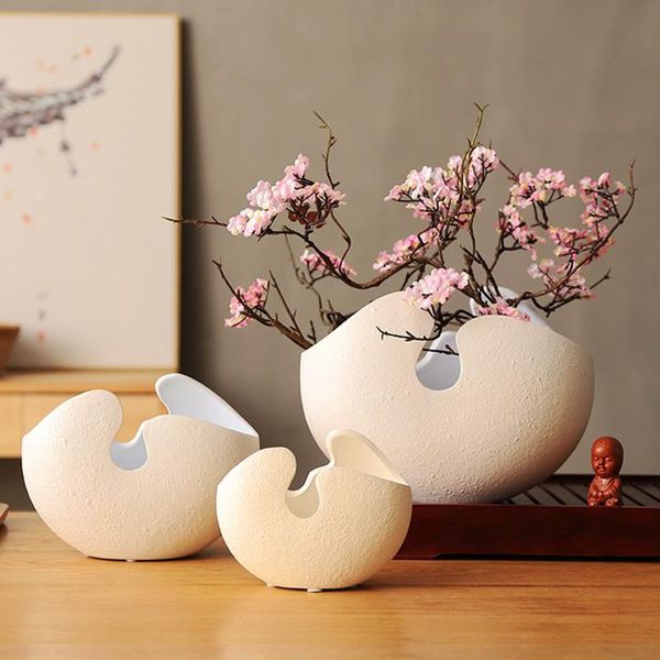 vases flower pot, solid color eggshell ceramic craftwork decorative deskdecor for home office shops, white
vases flower pot, solid color eggshell ceramic craftwork decorative deskdecor for home office shops, white