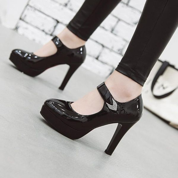 dress shoes 11cm buckle block heels leather pumps women platform 2021 high elegant wedding white office shoe 42 43, Black
dress shoes 11cm buckle block heels leather pumps women platform 2021 high elegant wedding white office shoe 42 43, Black