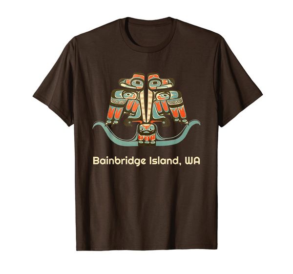 Bainbridge Island WA Thunderbird Native Indian American Gift T-Shirt, Mainly pictures
