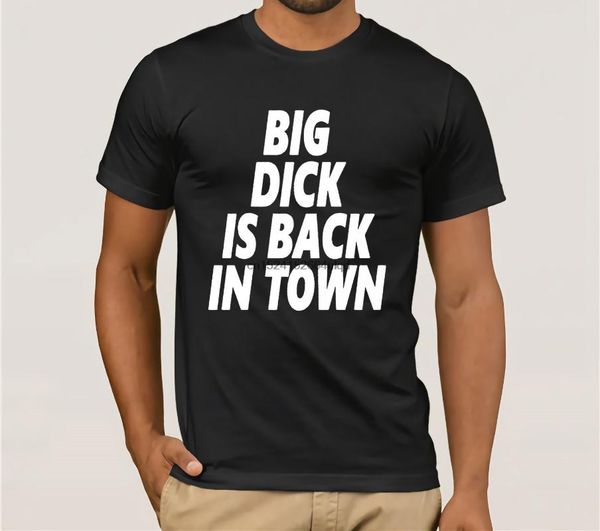 men's t-shirts t shirt printing online crew neck men short-sleeve zomer youth round collar d big dick is back in town slogan shirts(1), White;black
men's t-shirts t shirt printing online crew neck men short-sleeve zomer youth round collar d big dick is back in town slogan shirts(1), White;black