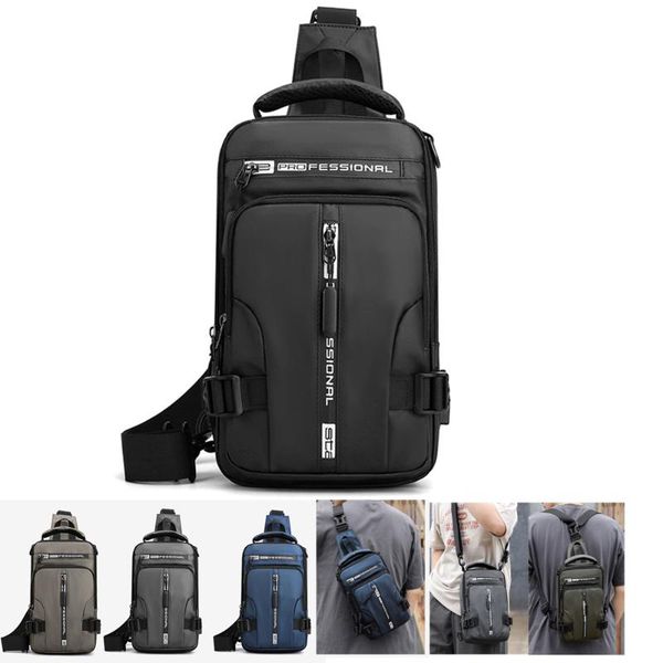 backpack nylon men rucksack chest pack shoulder bag with usb charging port travel male daypack messenger cross body knapsack
backpack nylon men rucksack chest pack shoulder bag with usb charging port travel male daypack messenger cross body knapsack