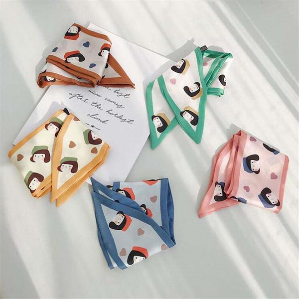 scarves 2021 hijab scarf women bandana silk foulard femme hair versatile cartoon ribbon decorate small kerchief, Blue;gray
scarves 2021 hijab scarf women bandana silk foulard femme hair versatile cartoon ribbon decorate small kerchief, Blue;gray