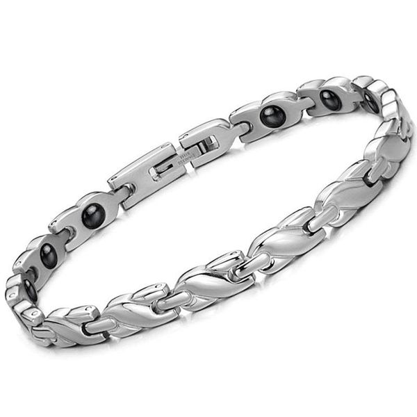 link, chain stainless steel health magnetic germanium energy bracelet for female hand catenary healthy lady jewelry arthritis bioenergy, Black
link, chain stainless steel health magnetic germanium energy bracelet for female hand catenary healthy lady jewelry arthritis bioenergy, Black