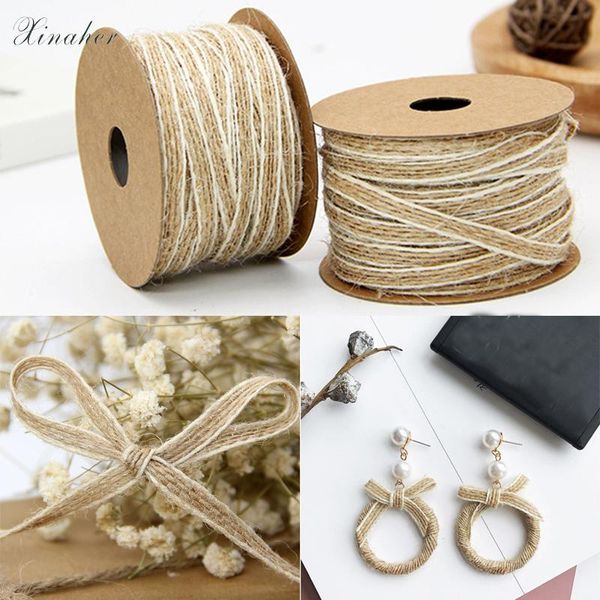 party decoration 10m/roll width 0.5cm jute burlap rolls hessian ribbon with lace vintage rustic wedding ornament decor
party decoration 10m/roll width 0.5cm jute burlap rolls hessian ribbon with lace vintage rustic wedding ornament decor