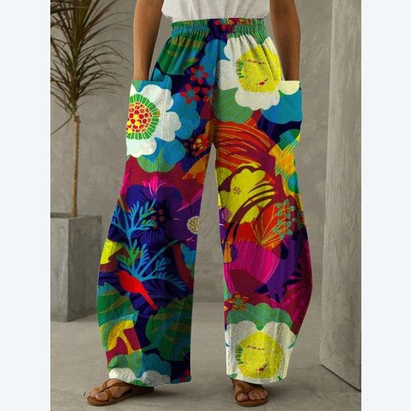 women's pants & capris spring summer flower tie-dye printing casual women trousers 3d contrast color wide-leg loose, Black;white
women's pants & capris spring summer flower tie-dye printing casual women trousers 3d contrast color wide-leg loose, Black;white