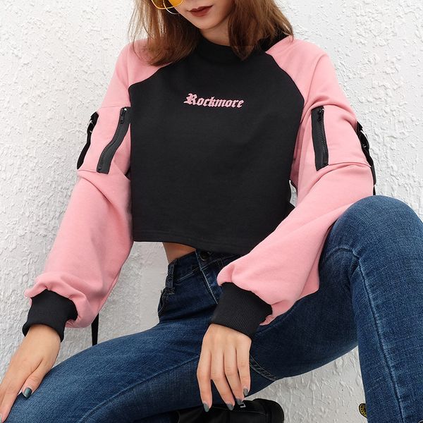 women's hoodies & sweatshirts 091104 women patchwork letter print cropped streetwear long sleeve sweatshirt black pink knitted loo
women's hoodies & sweatshirts 091104 women patchwork letter print cropped streetwear long sleeve sweatshirt black pink knitted loo