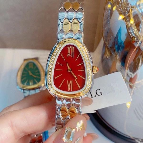 wristwatches classic women snake silver yellow gold diamond bezel green black rome japanese quartz stainless steel sapphire watch, Slivery;brown
wristwatches classic women snake silver yellow gold diamond bezel green black rome japanese quartz stainless steel sapphire watch, Slivery;brown