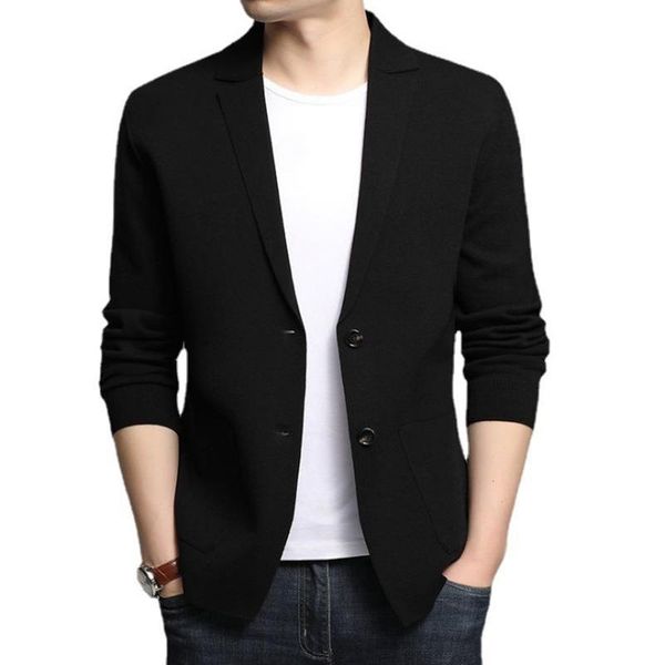 spring men's knitwear blazer autumn solid color small blazers men slim fit cardigan sweater terno masculino suits &, White;black
spring men's knitwear blazer autumn solid color small blazers men slim fit cardigan sweater terno masculino suits &, White;black