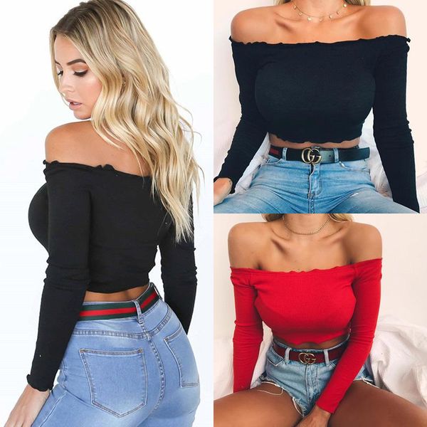 women's t-shirt fashion 2021 casual off shoulder ladies summer sexuality sleeve crop short shirt, White
women's t-shirt fashion 2021 casual off shoulder ladies summer sexuality sleeve crop short shirt, White