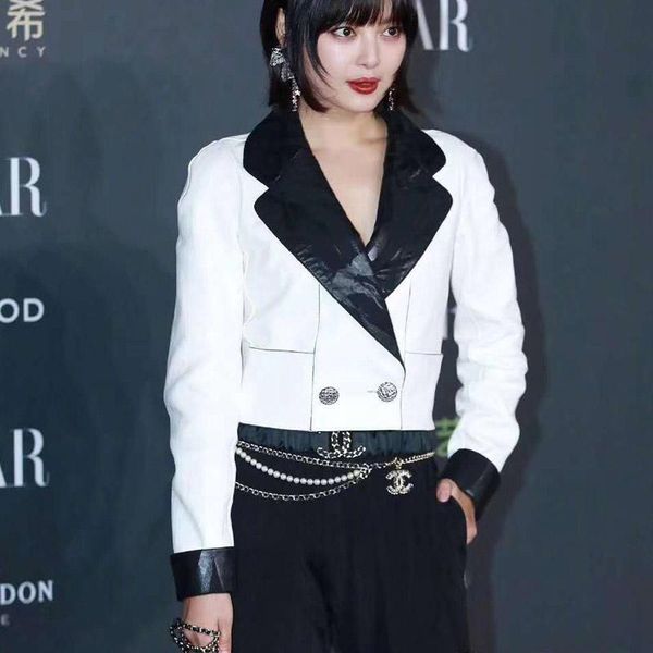 women's leather & faux genuine jacket brand women coat winter short clothes turn-down collar real sheepskin coats slim, Black
women's leather & faux genuine jacket brand women coat winter short clothes turn-down collar real sheepskin coats slim, Black