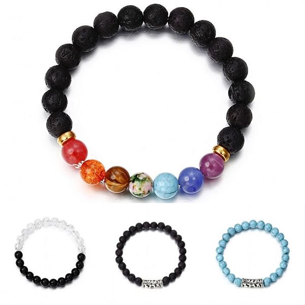 fashion natural stone bracelet men women jewelry handmade beaded bangle yoga energy colorful couples bracelets, Black
fashion natural stone bracelet men women jewelry handmade beaded bangle yoga energy colorful couples bracelets, Black