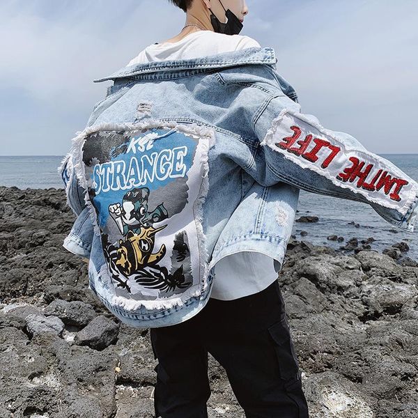 men's jackets young students hip hop fashion casual cowboy jacket men's autumn and winter brand loose korean for men, Black;brown
men's jackets young students hip hop fashion casual cowboy jacket men's autumn and winter brand loose korean for men, Black;brown