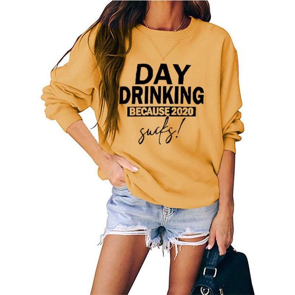 women hoodies day drinking because 2021 print oversized pullover casual sweatshirt o-neck long sleeve hoodie streetwear female women's, Black
women hoodies day drinking because 2021 print oversized pullover casual sweatshirt o-neck long sleeve hoodie streetwear female women's, Black