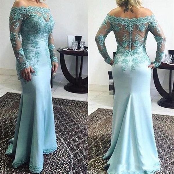 mint green full lace prom dress long sleeves evening dress appliqued sheer party mermiad dresses custom made, Black
mint green full lace prom dress long sleeves evening dress appliqued sheer party mermiad dresses custom made, Black