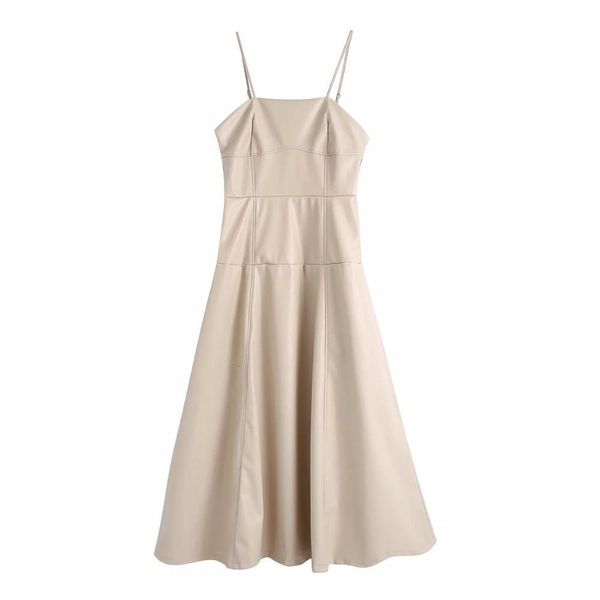 dresses autumn winter women thin strap faux leather pu midi long elegant casual chic female es, Black;gray
dresses autumn winter women thin strap faux leather pu midi long elegant casual chic female es, Black;gray