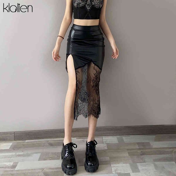 skirts fashion elegant office lady black pu leather lace patchwork maxi women's party club street high waist long skirt
skirts fashion elegant office lady black pu leather lace patchwork maxi women's party club street high waist long skirt