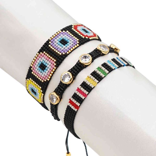 go2boho evil eye bracelet & bangles 2021 miyuki bracelets sets for women designer accessories woven jewelry pulsera jewellery, Golden;silver
go2boho evil eye bracelet & bangles 2021 miyuki bracelets sets for women designer accessories woven jewelry pulsera jewellery, Golden;silver