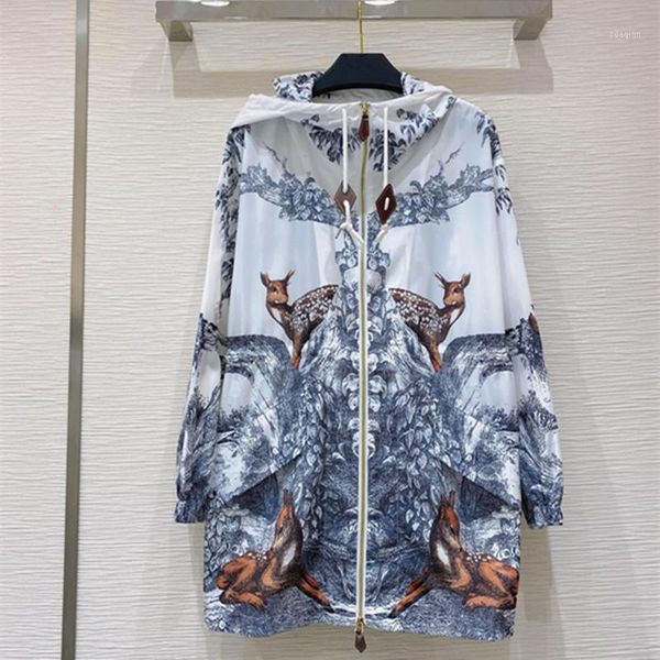 women's trench coats women overcoat sika deer 3d printing hooded jacket high qaulity long loose lady zips, Tan;black
women's trench coats women overcoat sika deer 3d printing hooded jacket high qaulity long loose lady zips, Tan;black