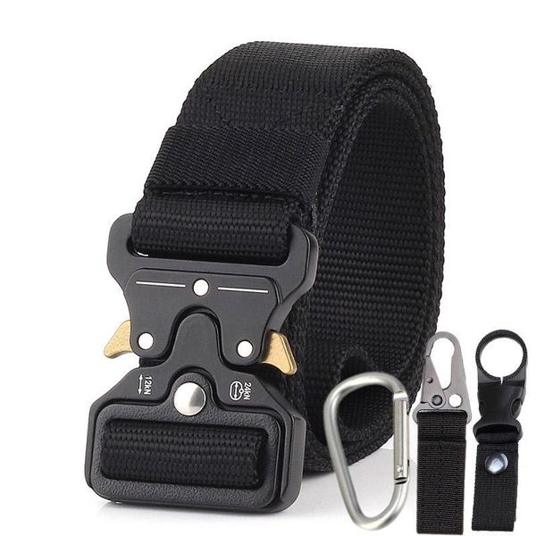 3.8cm tactical military belts nylon alloy automatic insert metal buckle swat combat training belt waist, Black;brown
3.8cm tactical military belts nylon alloy automatic insert metal buckle swat combat training belt waist, Black;brown