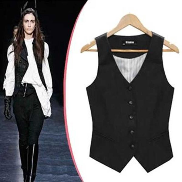 arrival fashion jacket women coat breasted button sleeveless vest suit blazers and jackets plus size 4xl 211008, Black;white
arrival fashion jacket women coat breasted button sleeveless vest suit blazers and jackets plus size 4xl 211008, Black;white