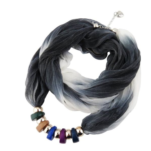 bandanas minhin all seasons silk scarf acrylic beads necklace fashion gradient multicolor costume selling women scarves, Blue;gray
bandanas minhin all seasons silk scarf acrylic beads necklace fashion gradient multicolor costume selling women scarves, Blue;gray