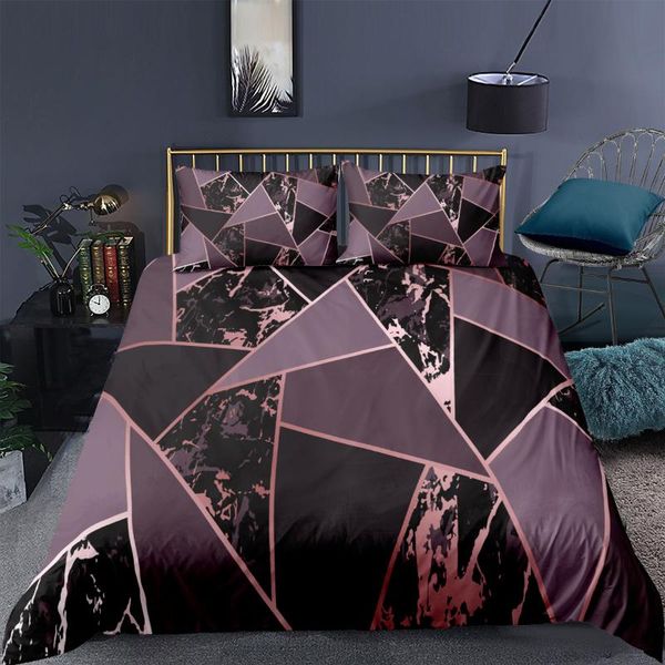 2/3 pcs marble bedding set 3d geometric pattern duvet cover with pillowcase luxury home living comforters king size sets
2/3 pcs marble bedding set 3d geometric pattern duvet cover with pillowcase luxury home living comforters king size sets